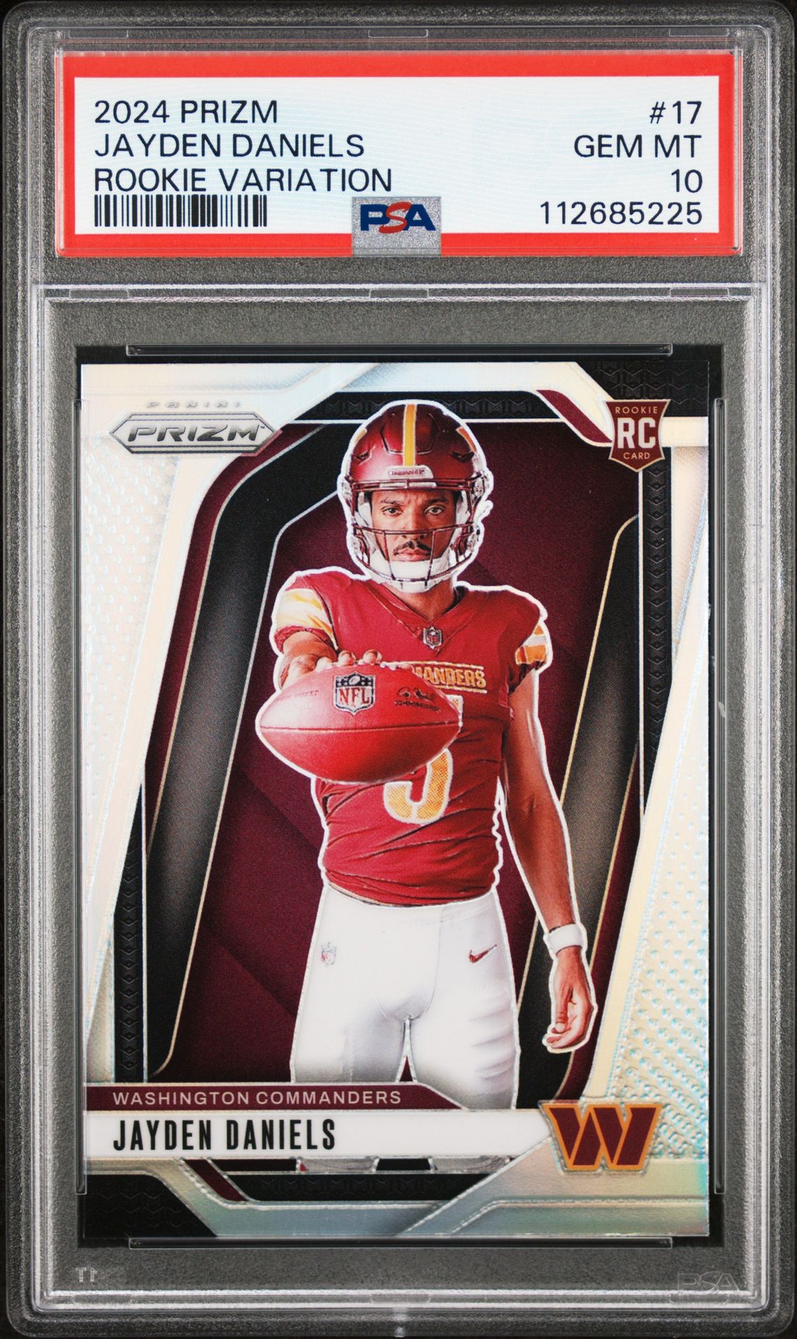 2024 Panini PANINI PRIZM ROOKIE VARIATION #17 Jayden Daniels front