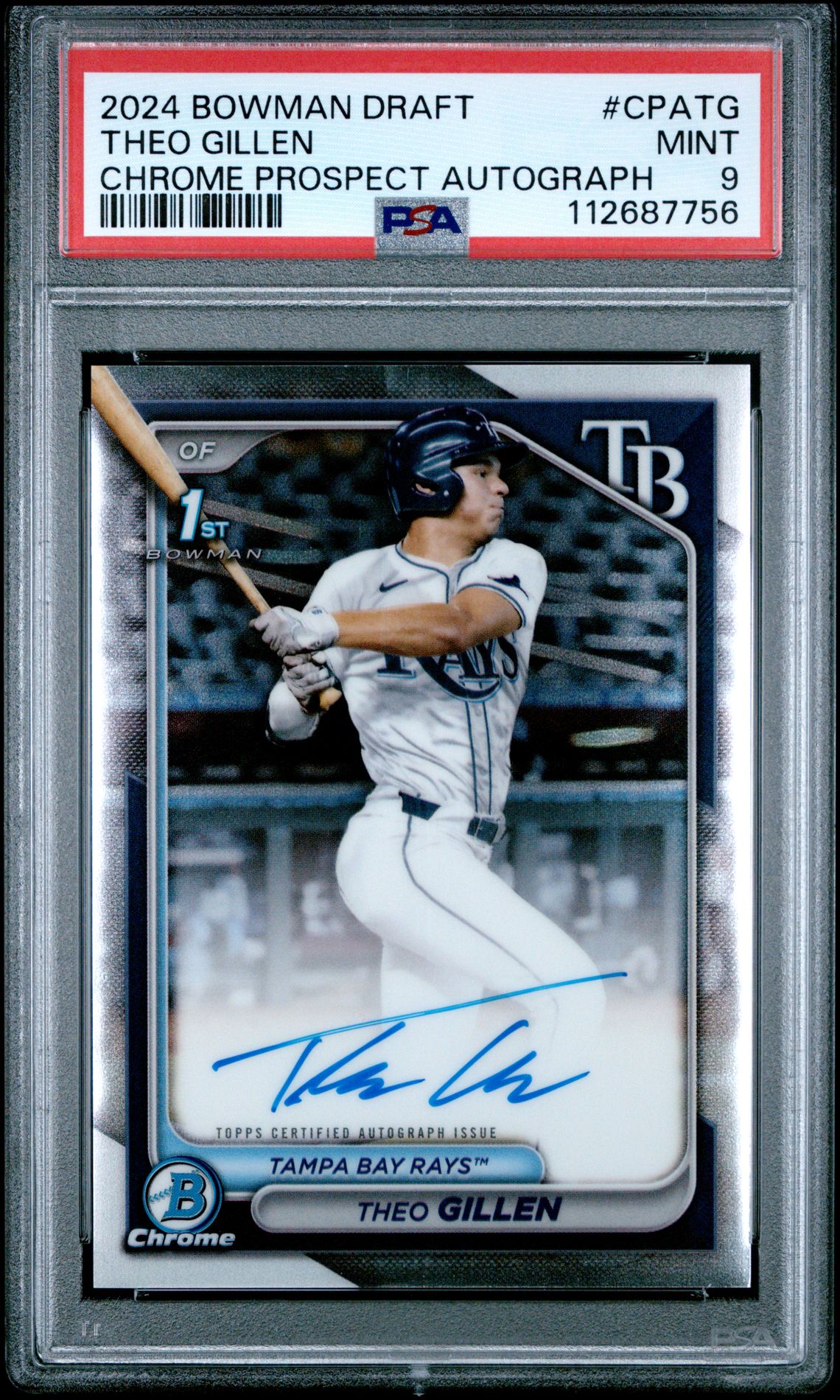 2024 Bowman BOWMAN DRAFT CHROME PROSPECT AUTOGRAPHS #CPATG Theo Gillen front