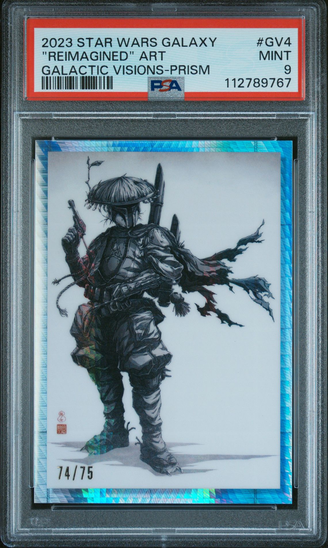 2023 Topps Chrome Topps Chrome Star Wars Galaxy Galactic Visions Reimagined #GV4 "Reimagined" Art front