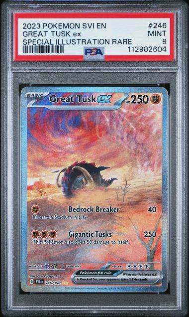 2023 Pokemon Scarlet & Violet SPECIAL ILLUSTRATION RARE #246 Tusk front