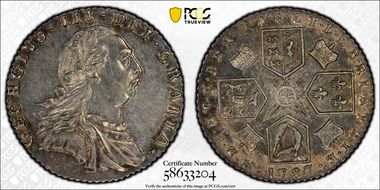 1787 6D S-3749 Hearts AU55