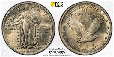 1923 25C MS65FH