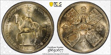 1953 Crown S-4136 Coronation MS64