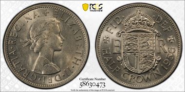 1956 1/2 Cr S-4145 MS64