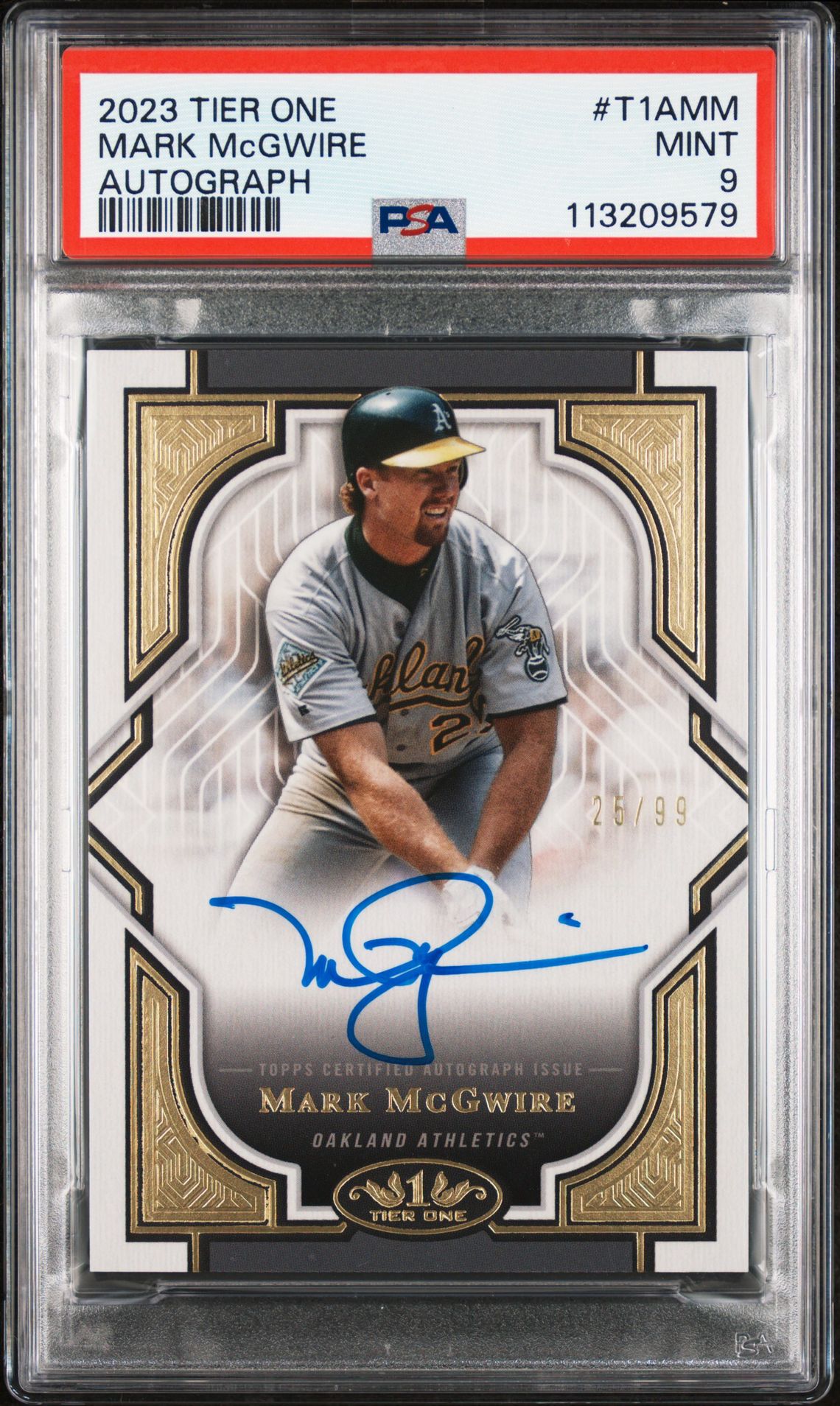 2023 Topps TOPPS TIER ONE AUTOGRAPHS #T1AMM Mark Mcgwire front