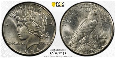 1926 $1 MS66