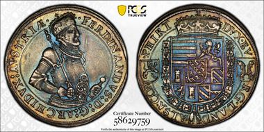 (1564-95) Thaler D-8089 Ensisheim AU58