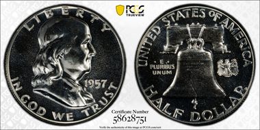 1957 50C PR66