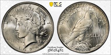 1925 $1 MS64