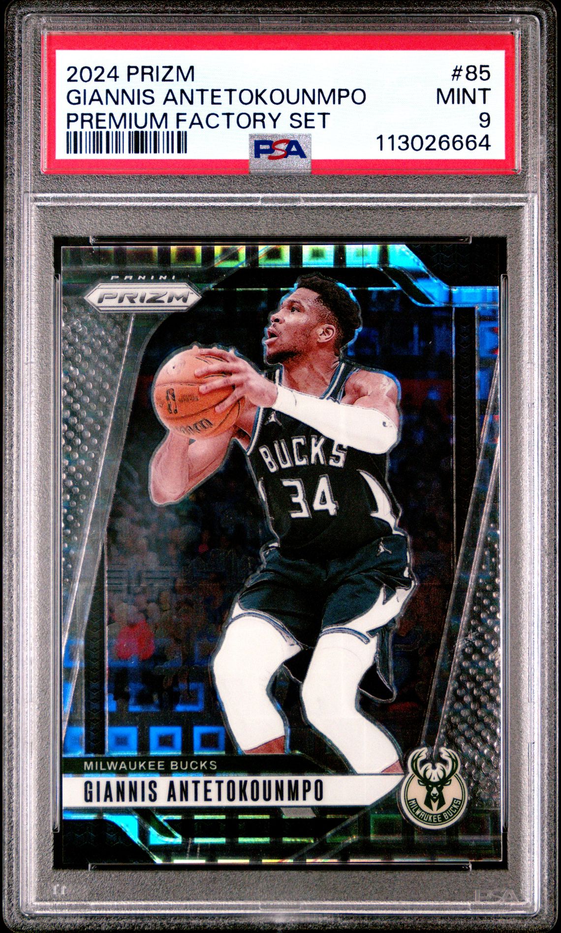 2024 Panini PANINI PRIZM PREMIUM FACTORY SET #85 Giannis Antetokounmpo front