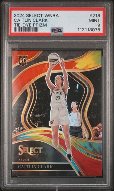 2024 Panini PANINI SELECT WNBA TIE-DYE PRIZM #218 Caitlin Clark front