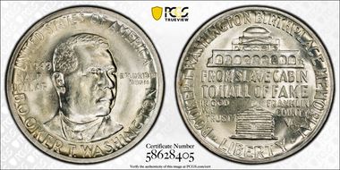 1949 50C Booker T. Washington MS66