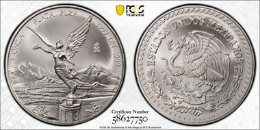 1999-Mo Onza Libertad Ag MS69
