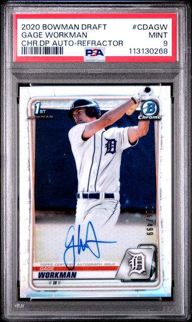 2020 Bowman Bowman Chrome Refractor #26 Gage Workman front