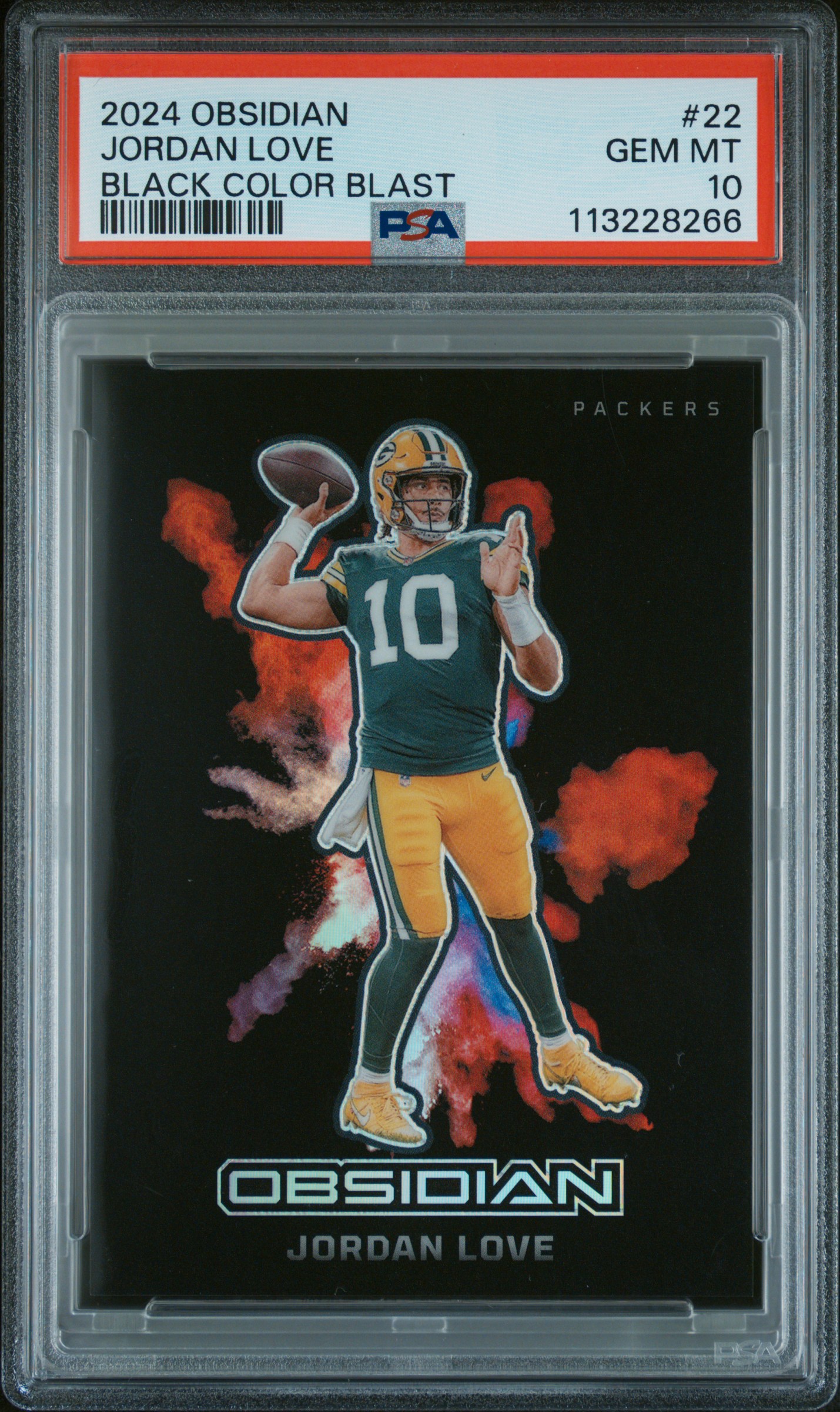 Kingdom Sportscards collection's 2024 Panini Obsidian Black Color