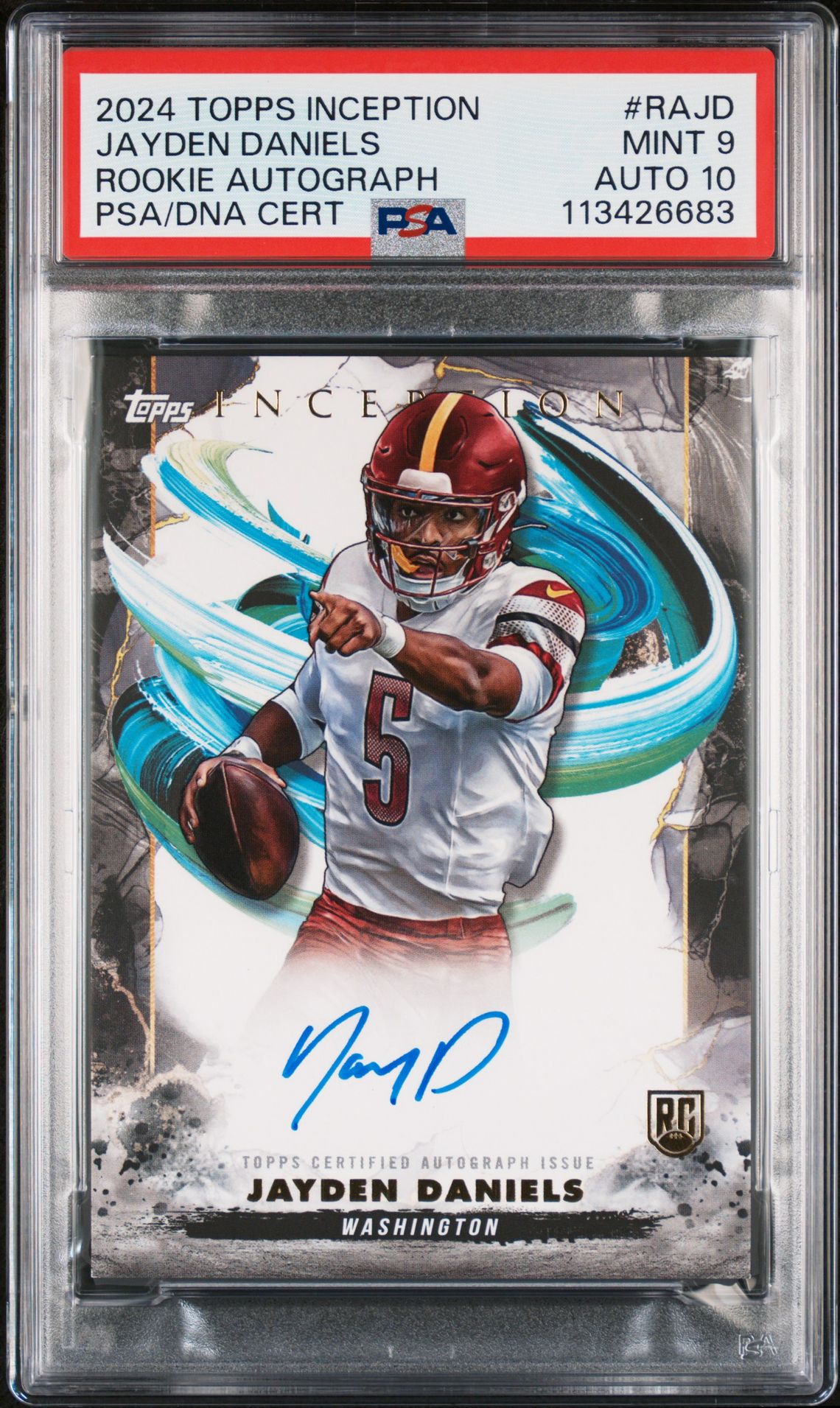2024 Topps TOPPS INCEPTION ROOKIE AUTOGRAPHS #RAJD Jayden Daniels front