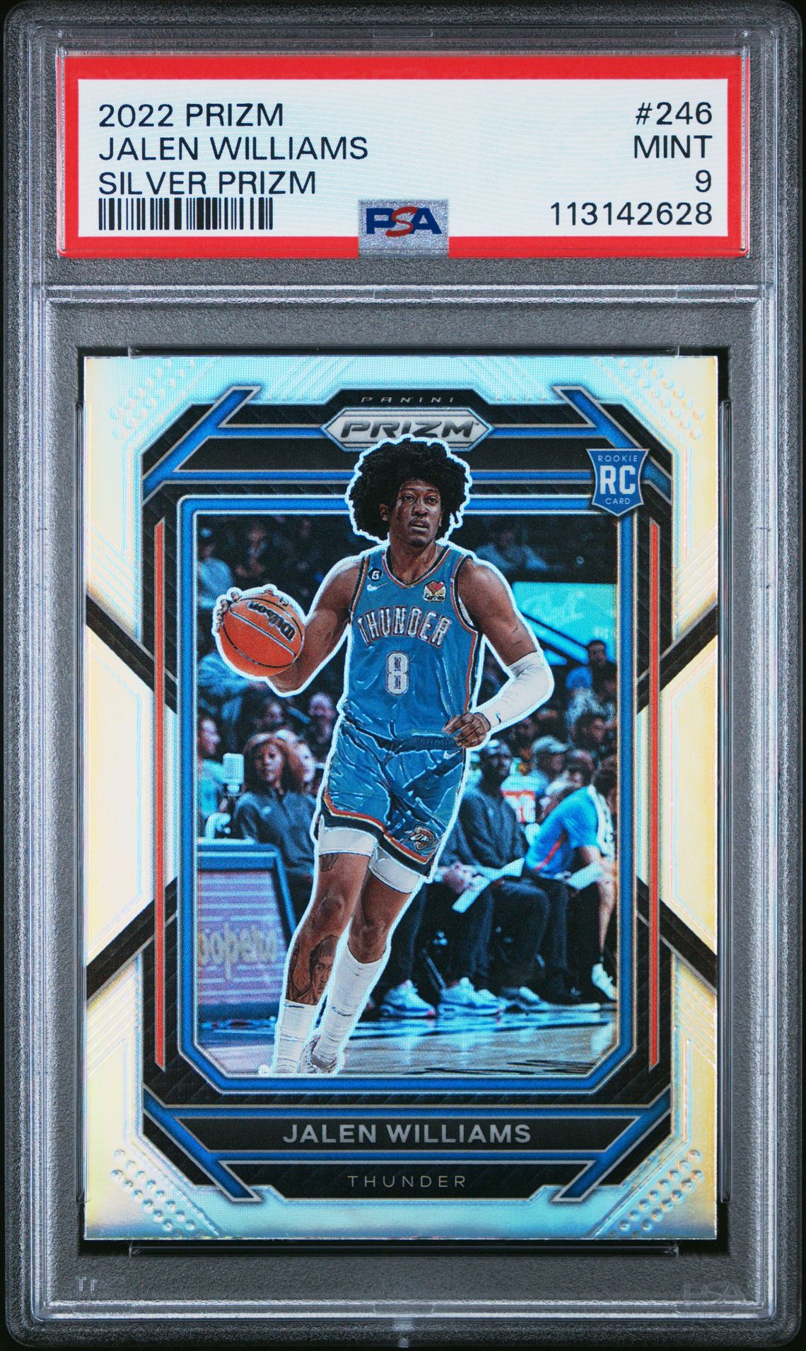 2022 Panini Prizm Jalen Williams #246 (Silver Prizm) Mint 9 front