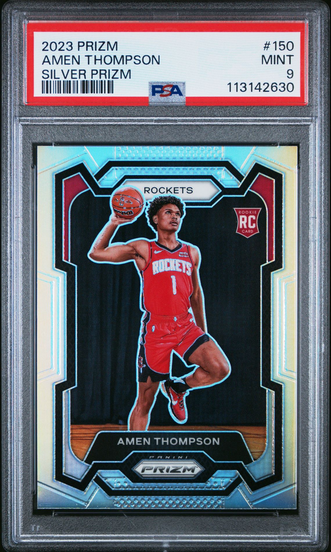 2023 Panini Prizm Amen Thompson #150 (Silver Prizm) Mint 9 front