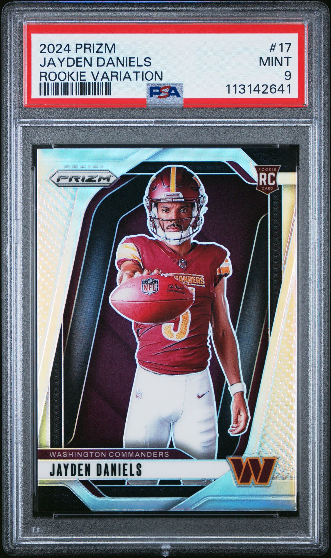 2024 Panini Prizm Rookie Variation Jayden Daniels #17 Mint 9 front