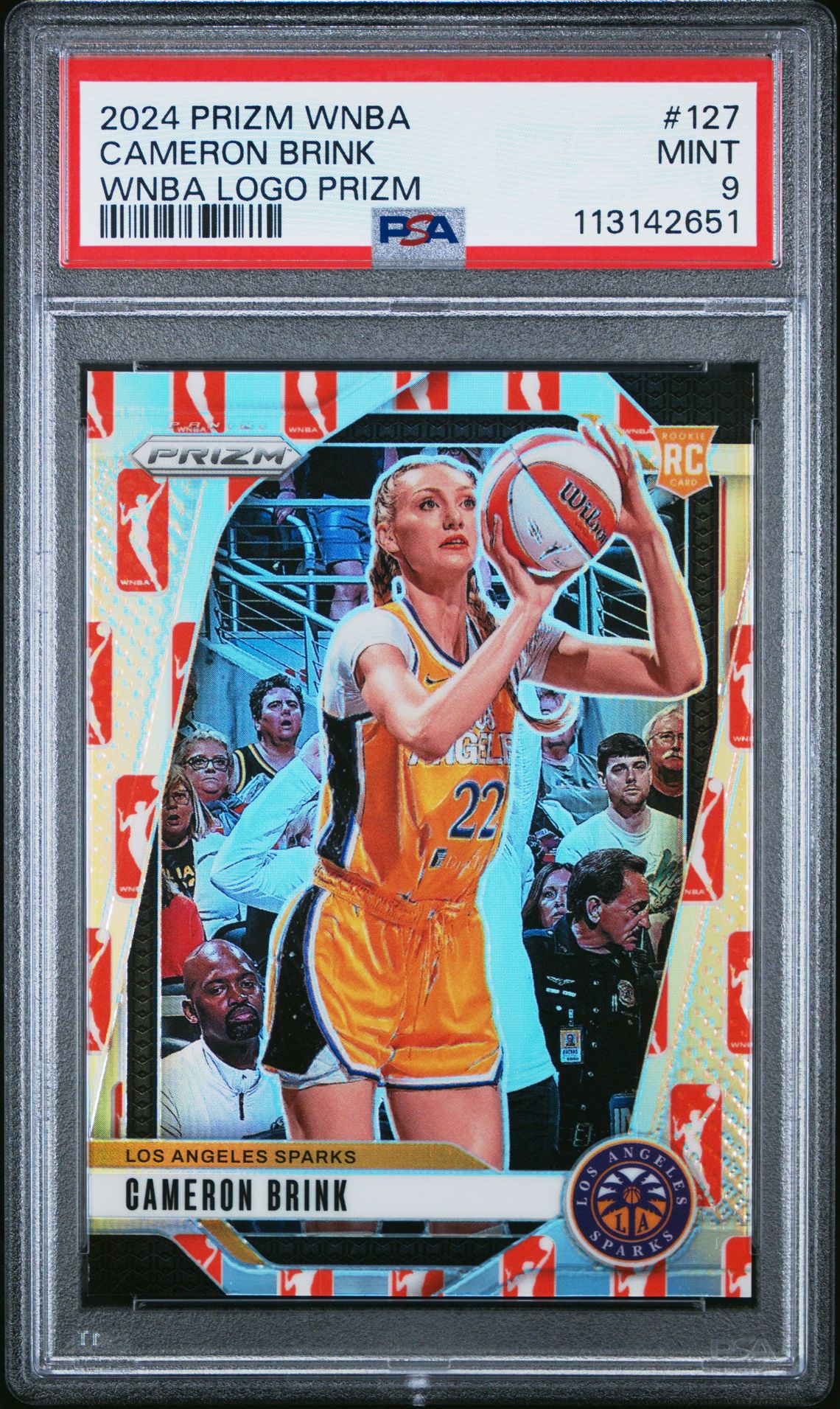 2024 Panini Prizm Wnba Cameron Brink #127 (Wnba Logo Prizm) Mint 9 front