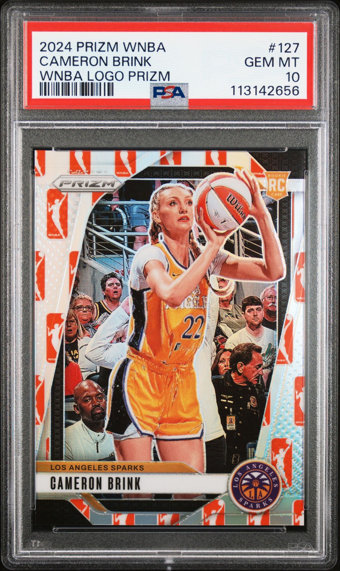 2024 Panini Prizm Wnba Cameron Brink #127 (Wnba Logo Prizm) Gem Mt 10 front