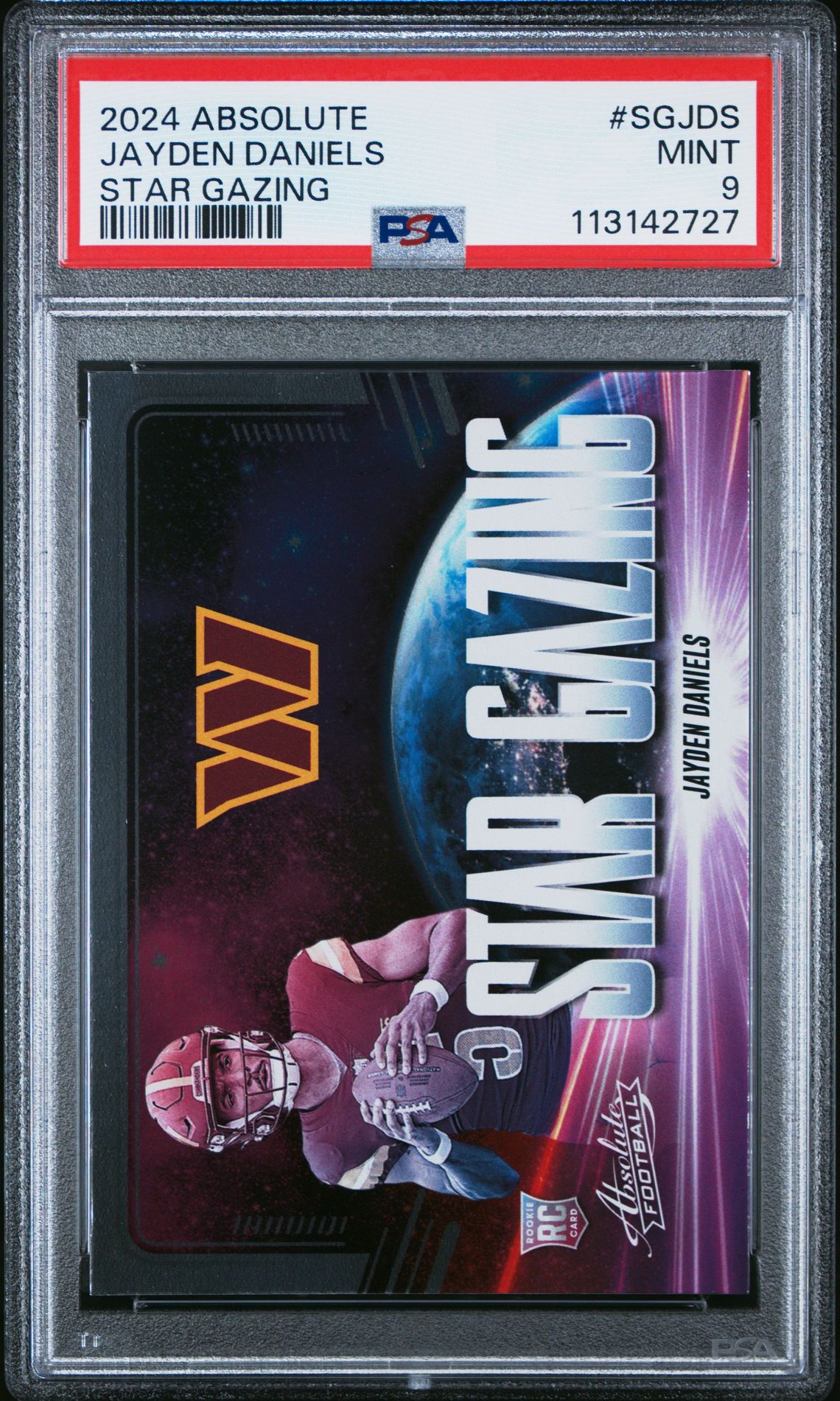 2024 Panini Absolute Star Gazing Jayden Daniels #Sgjds Mint 9 front