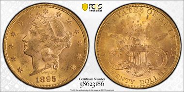1895 $20 MS62