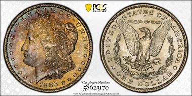 1888-O $1 MS65+
