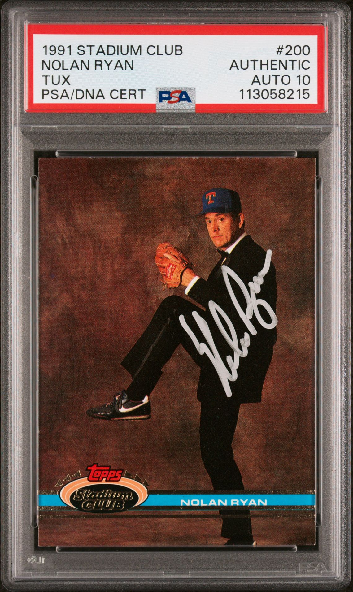 1991 Topps STADIUM CLUB TUX #200 Nolan Ryan front