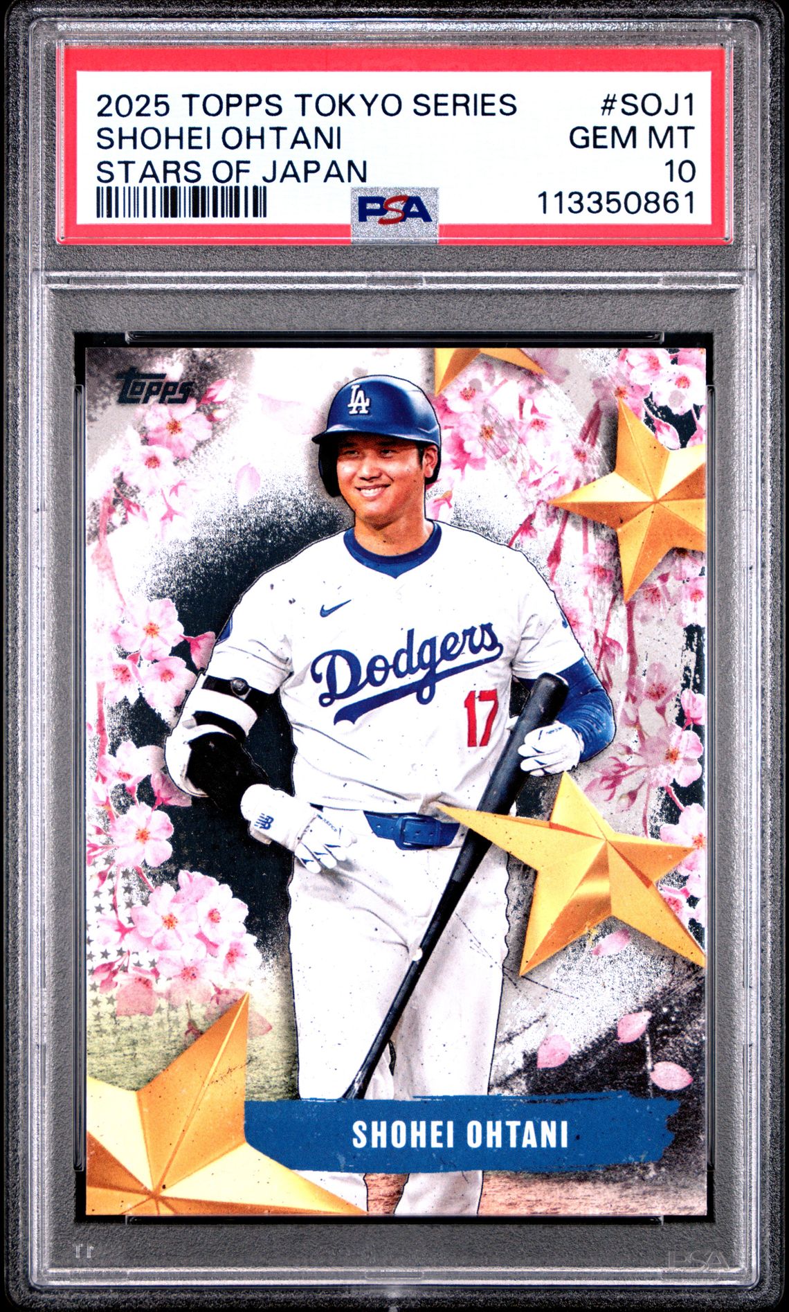 2025 Topps Tokyo Series Stars Of Japan Shohei Ohtani #Soj1 Gem Mt 10 front