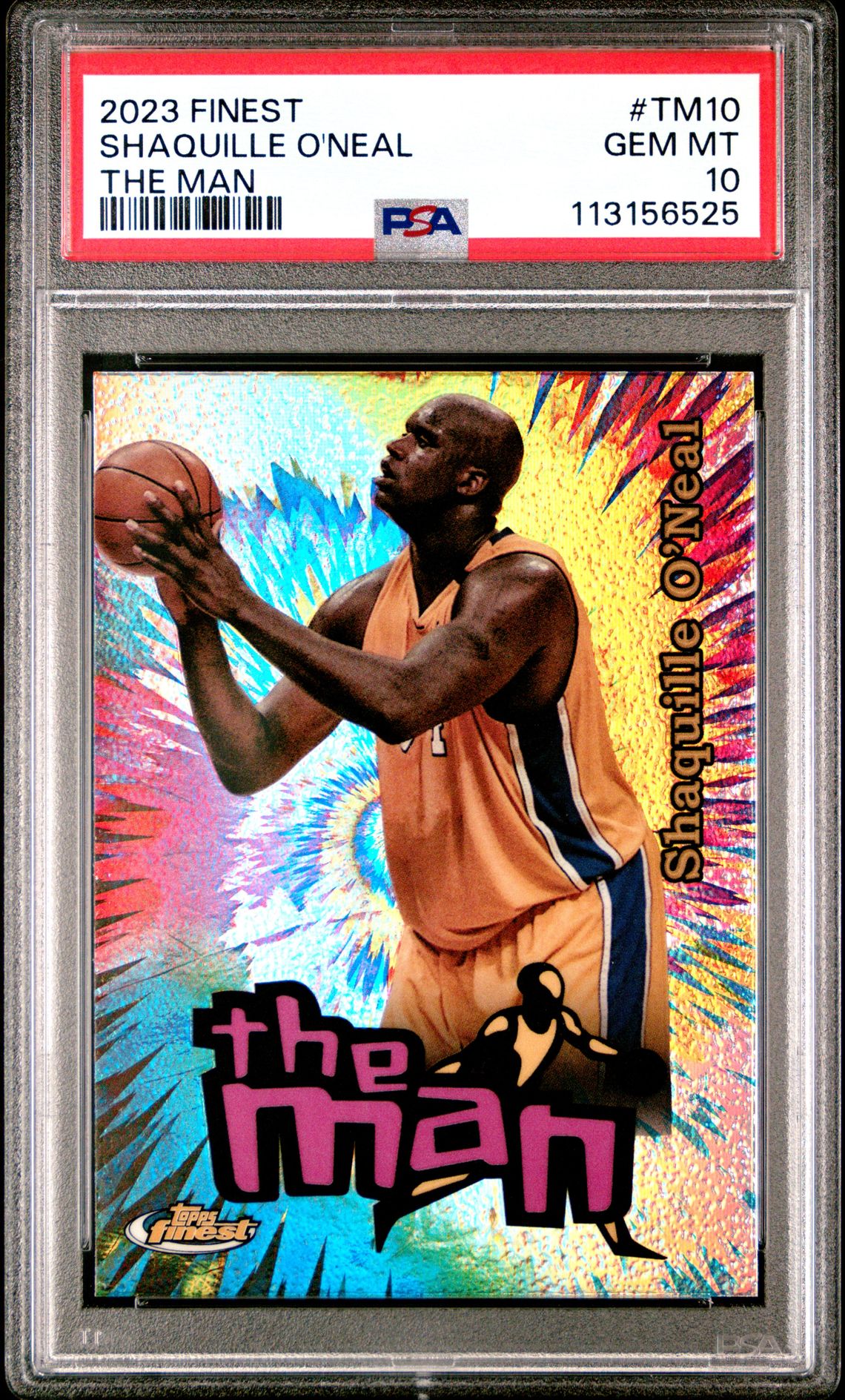 2023 Topps TOPPS FINEST THE MAN #TM10 Shaquille O'Neal front