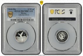 2010-Mo 1/10 oz Libertad Ag PR70DCAM