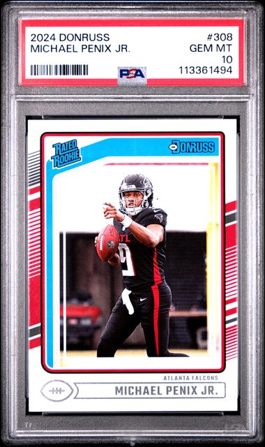 2024 Panini Donruss Michael Penix Jr. #308 Gem Mt 10 front