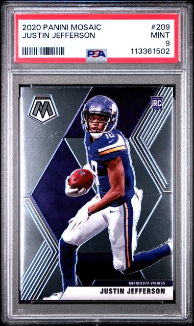 2020 Panini Mosaic Justin Jefferson #209 Mint 9 front