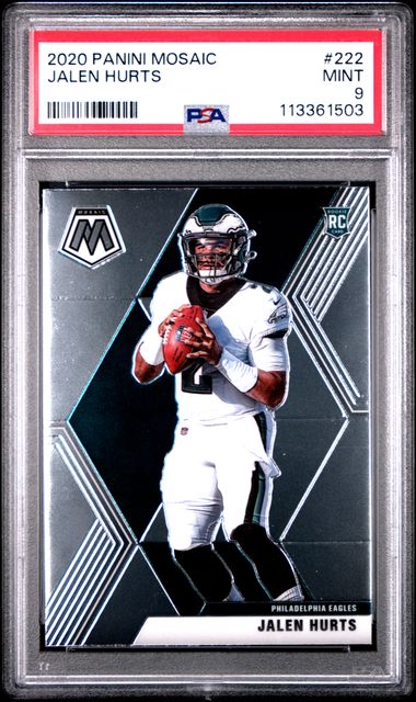 2020 Panini Mosaic Jalen Hurts #222 Mint 9 front