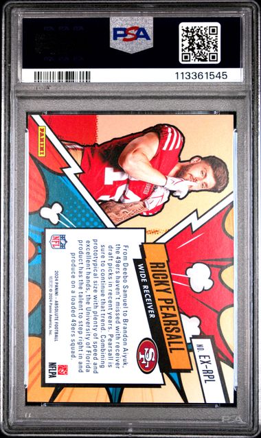 2024 Panini Absolute Explosive Ricky Pearsall #Exrpl Mint 9 back