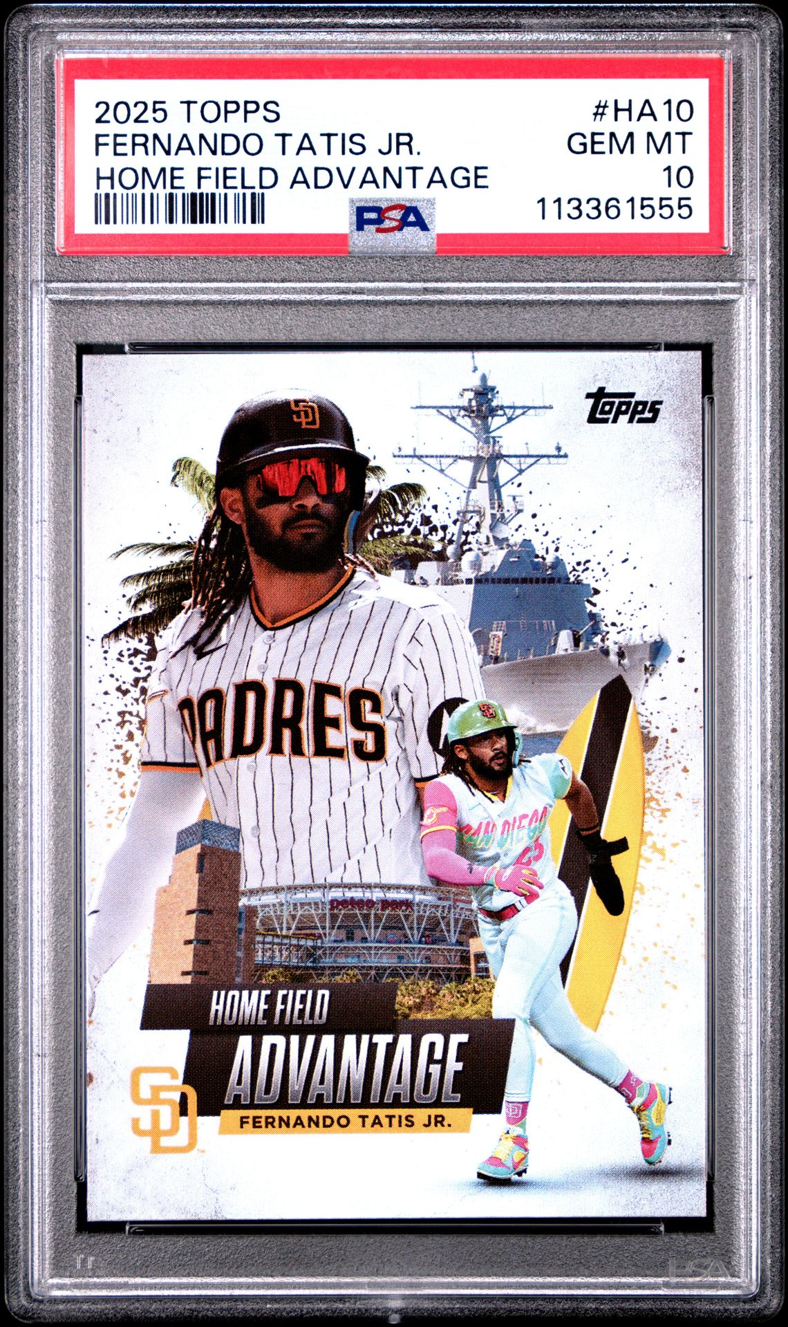 2025 Topps Home Field Advantage Fernando Tatis Jr. #Ha10 Gem Mt 10 front