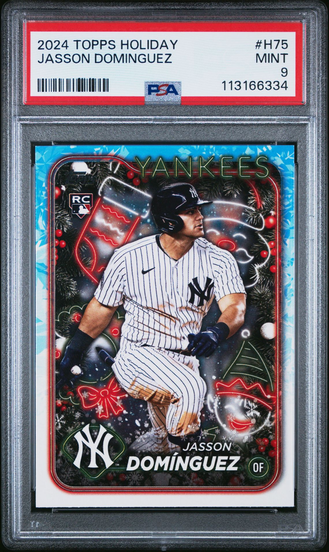 2024 Topps Holiday Jasson Dominguez #H75 Mint 9 front