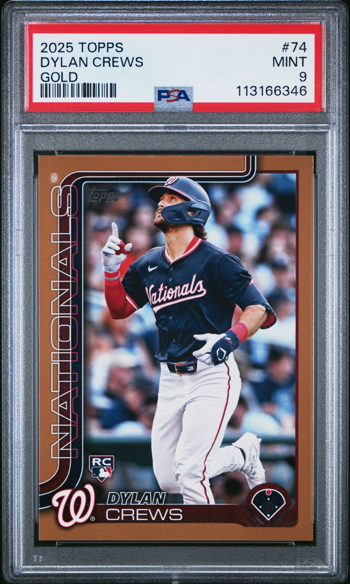 2025 Topps Dylan Crews #74 (Gold) Mint 9 front