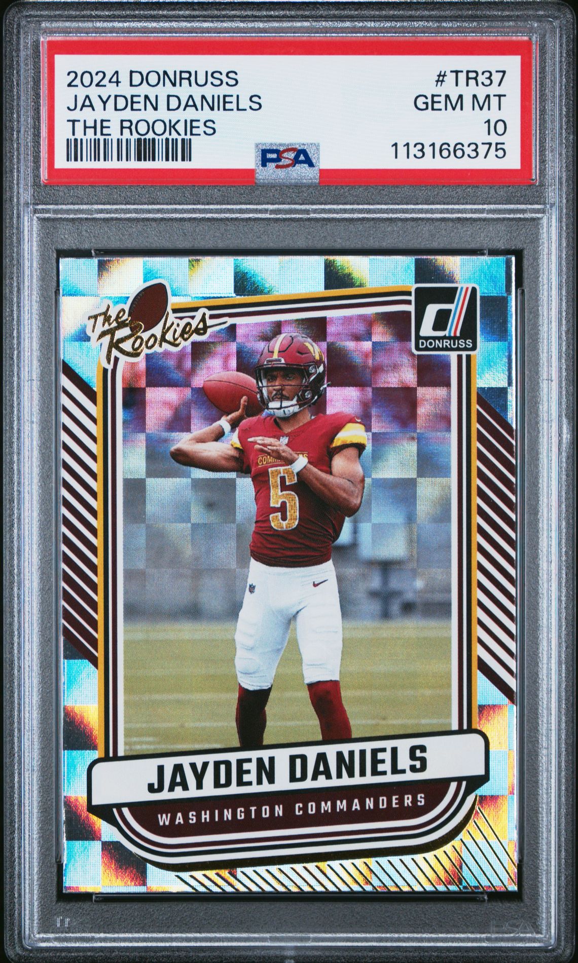 2024 Panini Donruss The Rookies Jayden Daniels #Tr37 Gem Mt 10 front