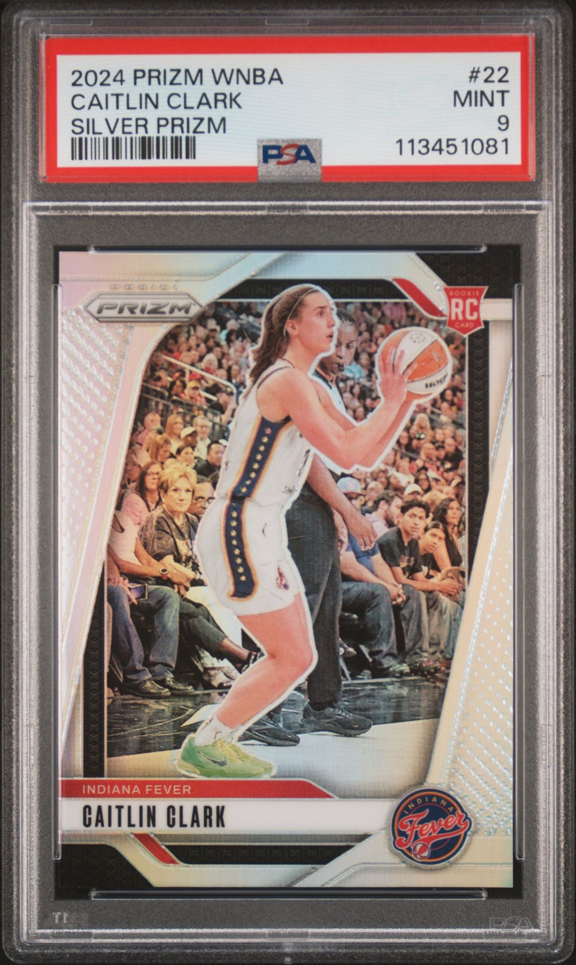 2024 Panini Prizm Wnba Caitlin Clark #22 (Silver Prizm) Mint 9 front