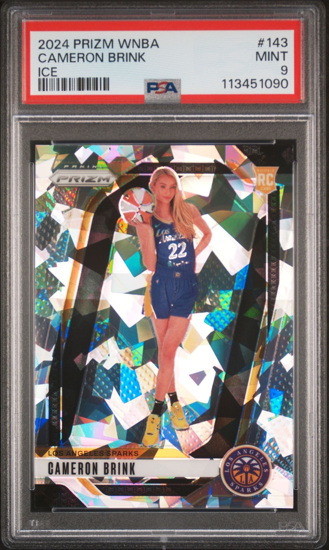 2024 Panini Prizm Wnba Cameron Brink #143 (Ice) Mint 9 front