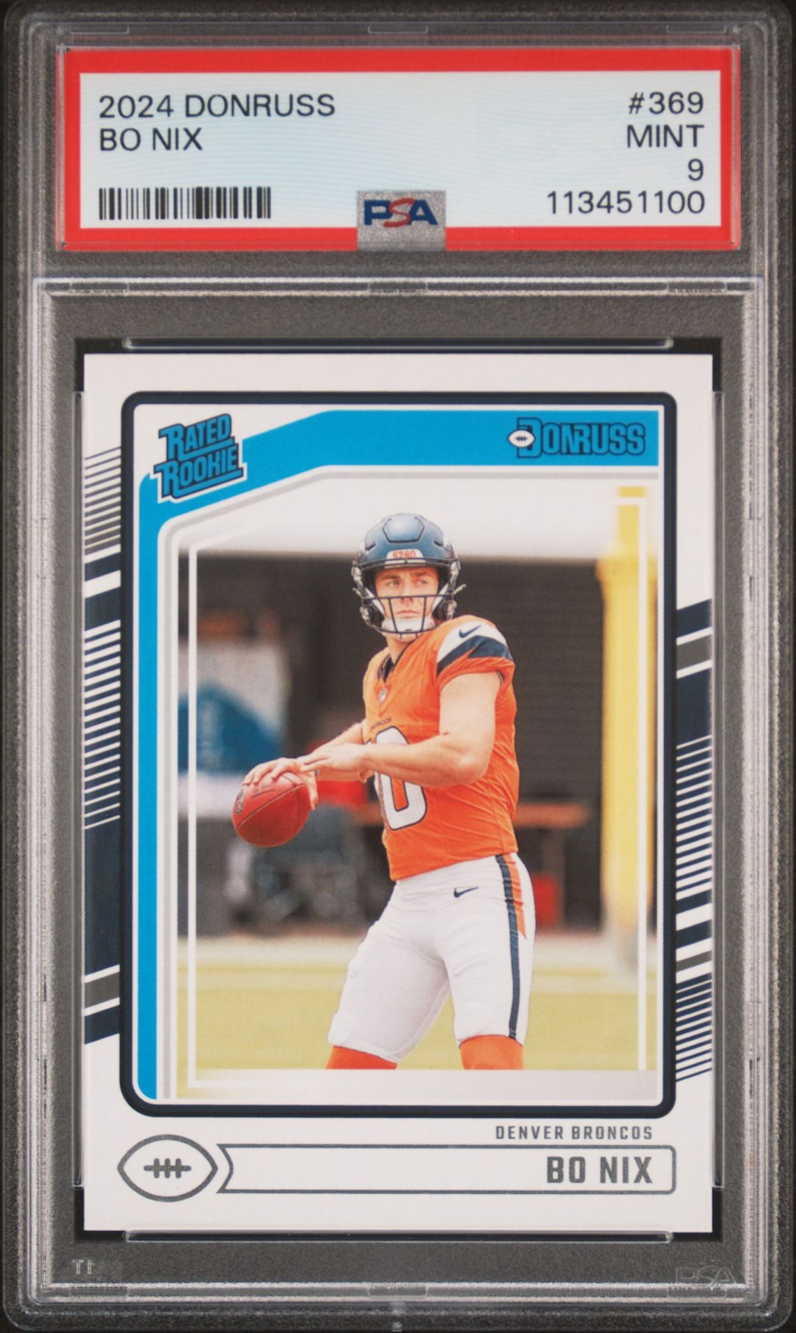 2024 Panini Donruss Bo Nix #369 Mint 9 front
