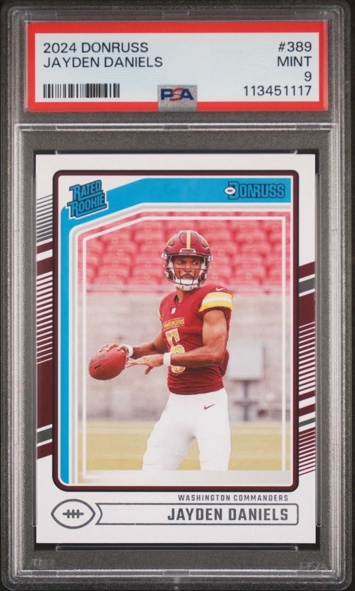 2024 Panini Donruss Jayden Daniels #389 Mint 9 front