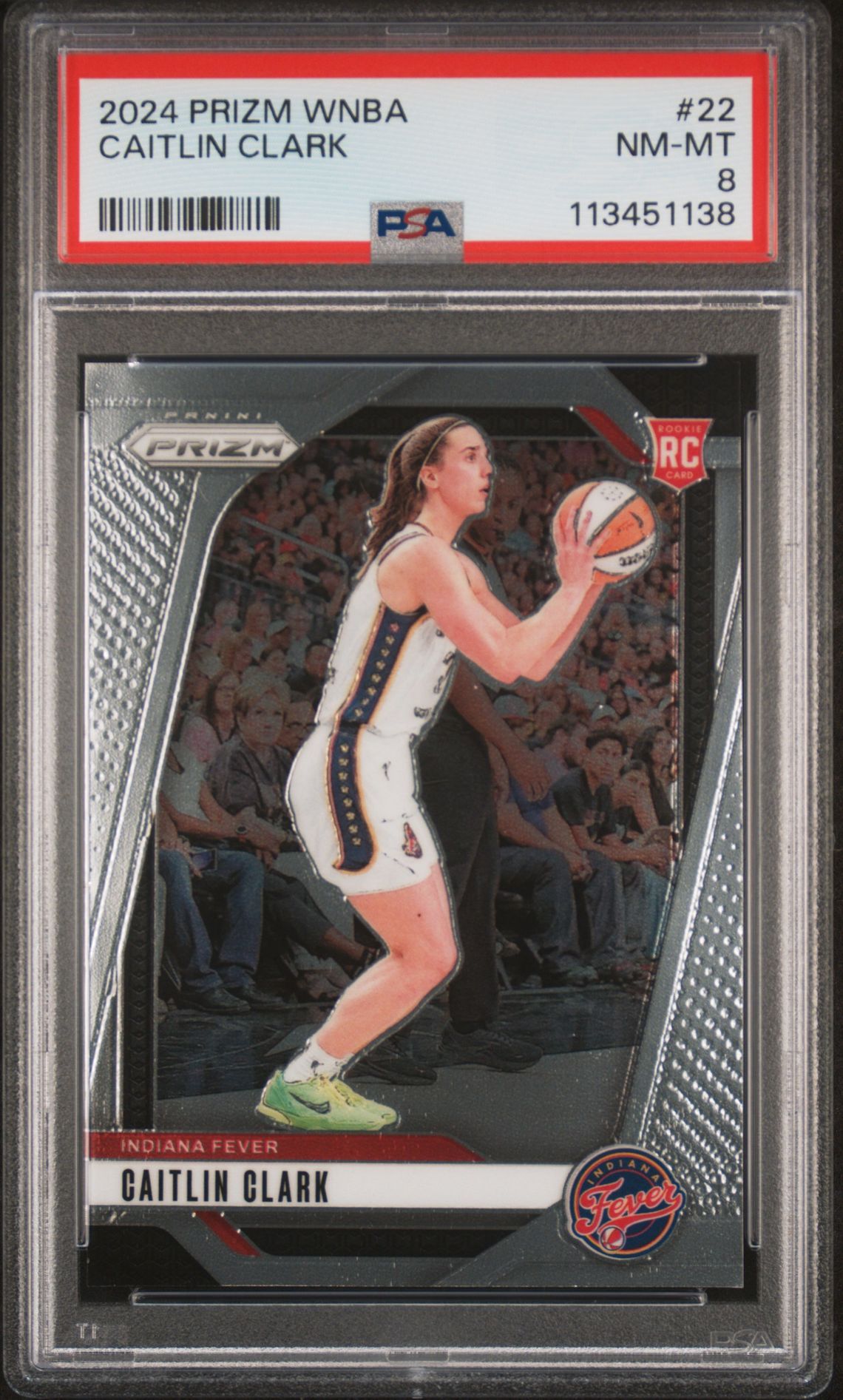 2024 Panini Prizm Wnba Caitlin Clark #22 Nm-Mt 8 front