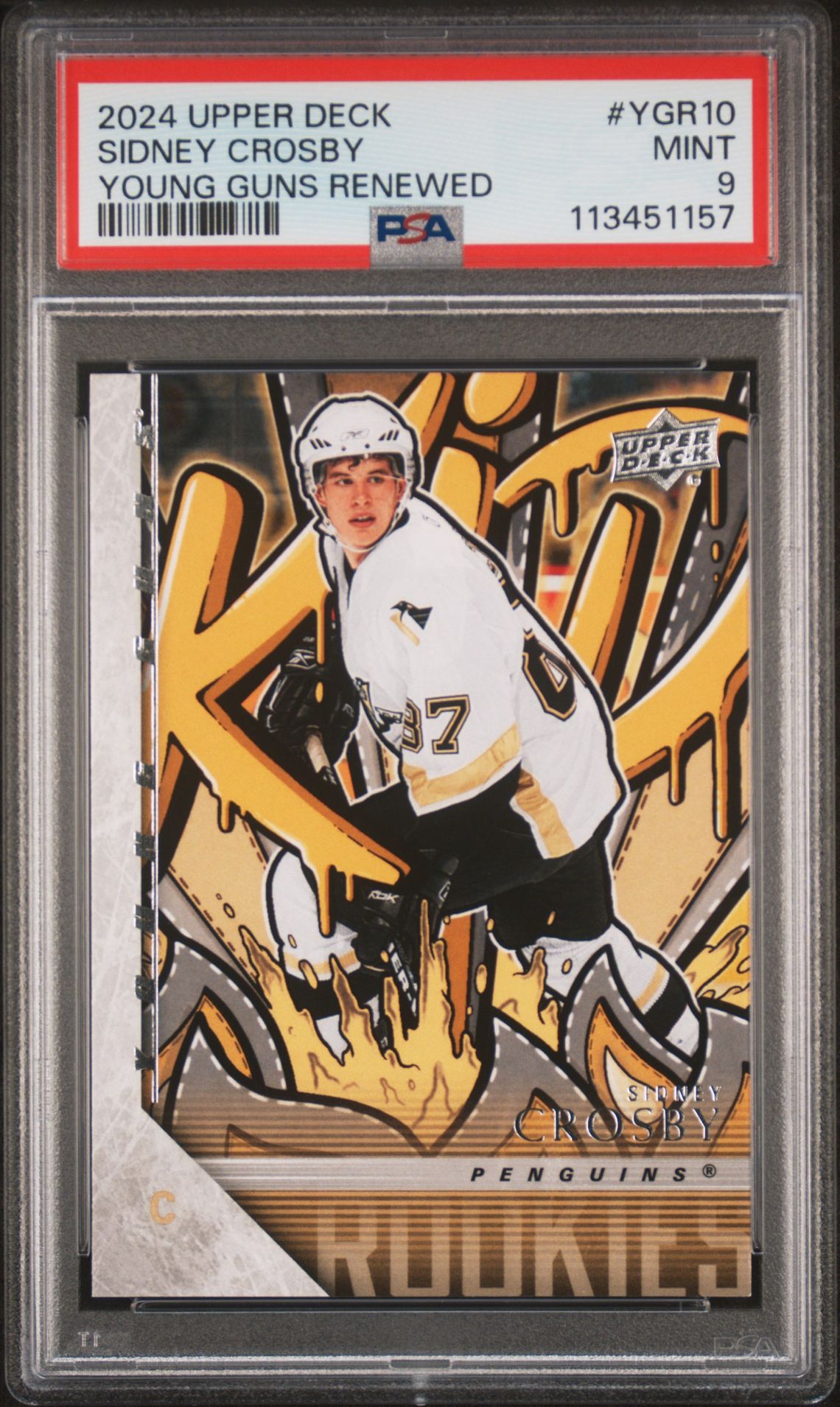 2024 Upper Deck Young Guns Renewed Sidney Crosby #Ygr10 Mint 9 front