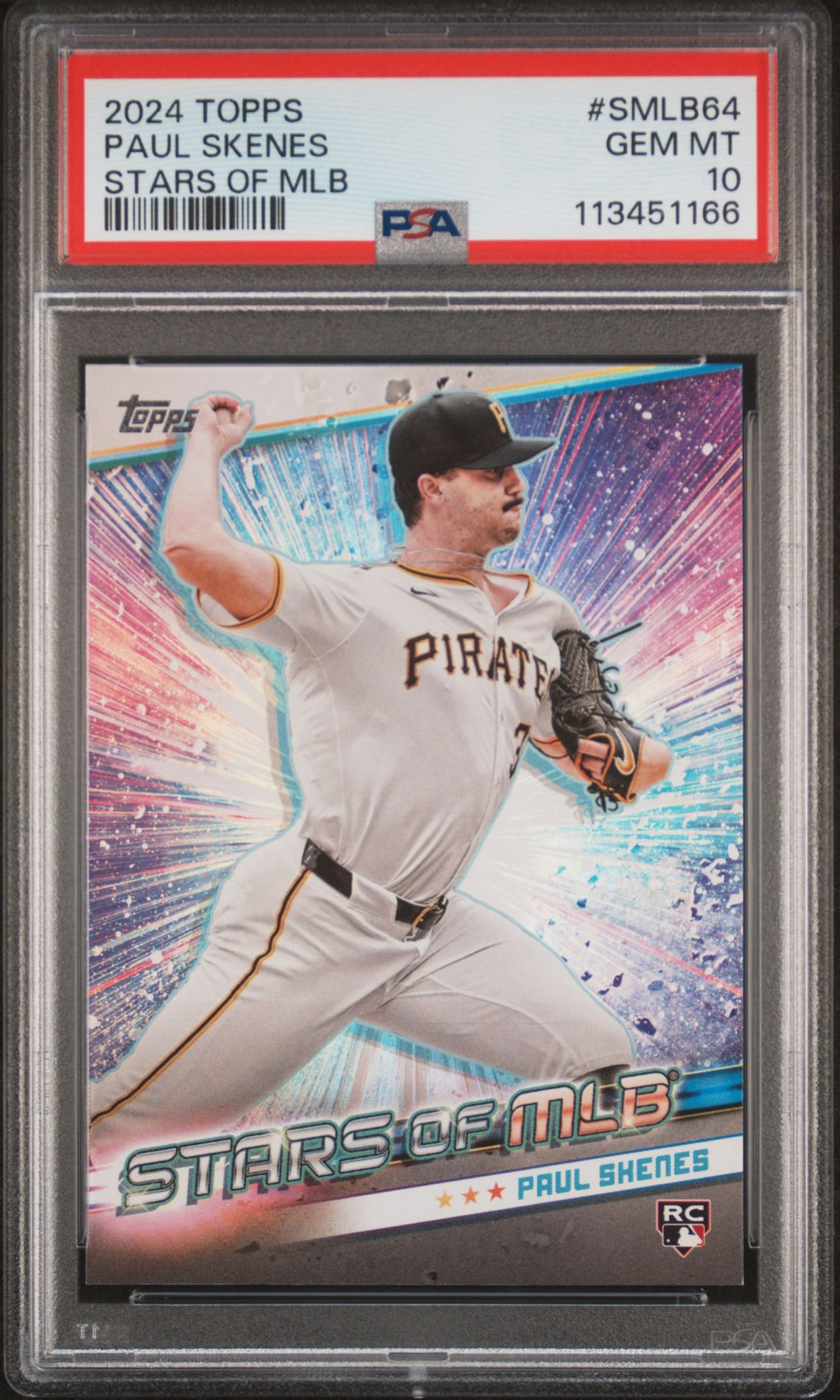 2024 Topps Stars Of Mlb Paul Skenes #Smlb64 (Update) Gem Mt 10 front