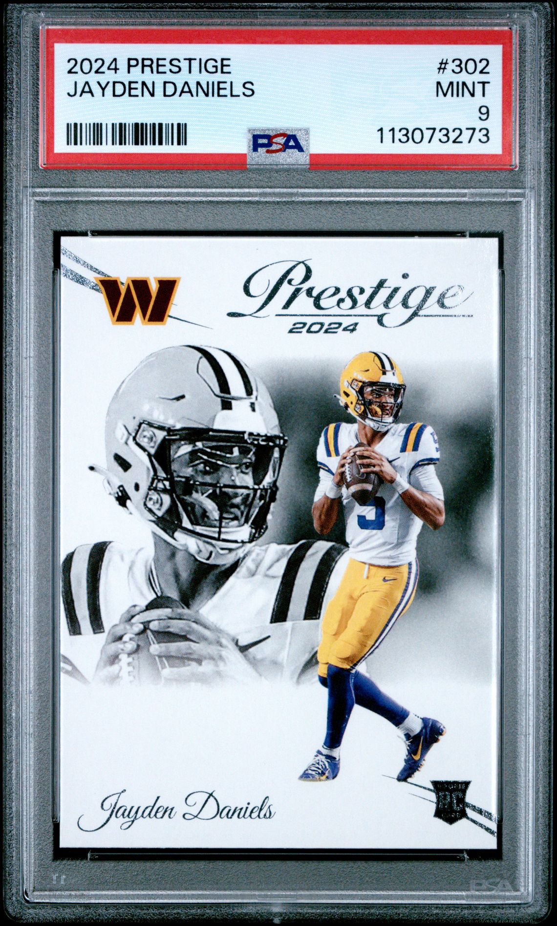 2024 Panini Prestige Jayden Daniels #302 Mint 9 front