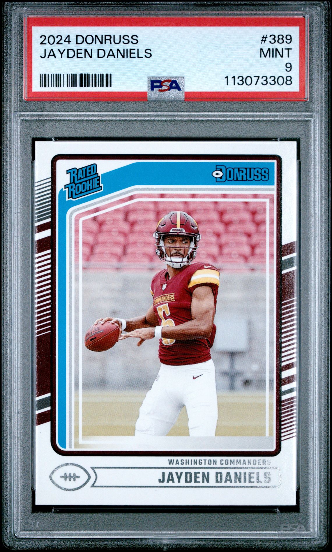 2024 Panini Donruss Jayden Daniels #389 Mint 9 front