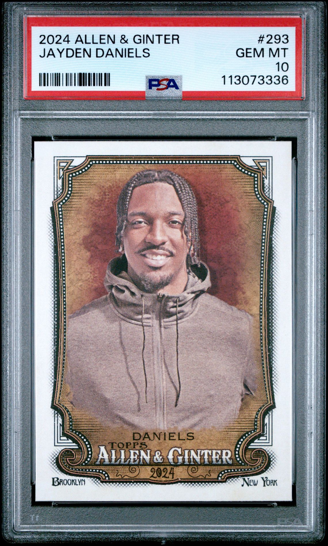 2024 Topps Allen & Ginter Jayden Daniels #293 Gem Mt 10 front